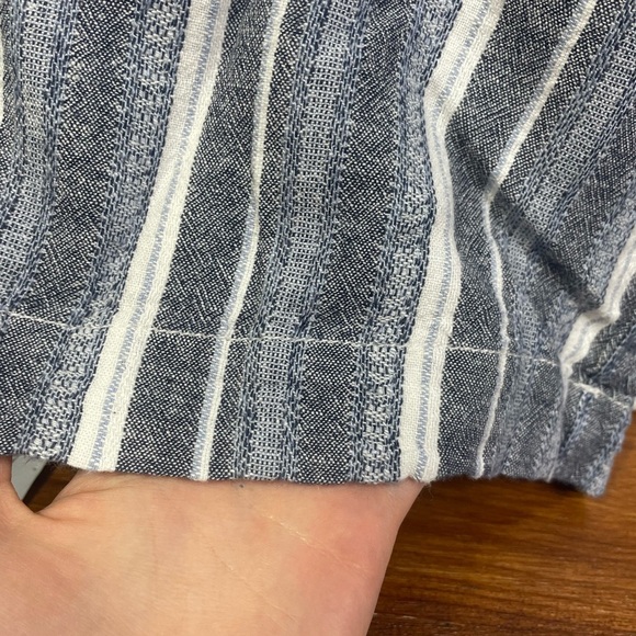 Briggs Women’s Striped Linen Blend Wide-Leg Pull On Pants Size XL GUC - Picture 4 of 8